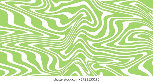 Trippy burst lines background. Psychedelic wavy stripes wallpaper. Linear sunburst swirl. Twisted and distorted curly texture. Vector 
