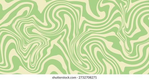 Fondo de líneas de ráfaga trippy. Fondo de pantalla de rayas onduladas psicodélicas. Remolino de rayos solares lineales. Textura rizada retorcida y distorsionada. Vector 
