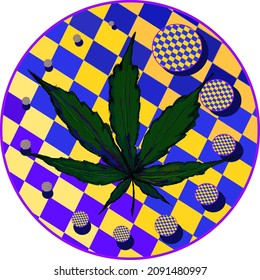 Diseño de Trippy Checker y hoja de caca
