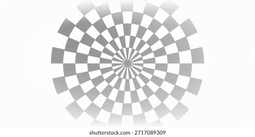 Trippy fondo de tablero de ajedrez. Fondo de pantalla de cuadros psicodélicos retro. Superficie de tablero de ajedrez ondulada. Patrón de ajedrez de cuadrícula geométrica distorsionada. Abstractas raza en blanco y negro.