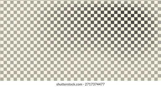 Trippy checkerboard background. Retro psychedelic checkered wallpaper. Wavy groovy chessboard surface. Distorted geometric pattern.