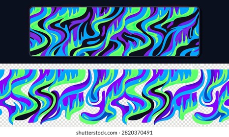 Trippy fluid art for modern digital accessories and gaming.