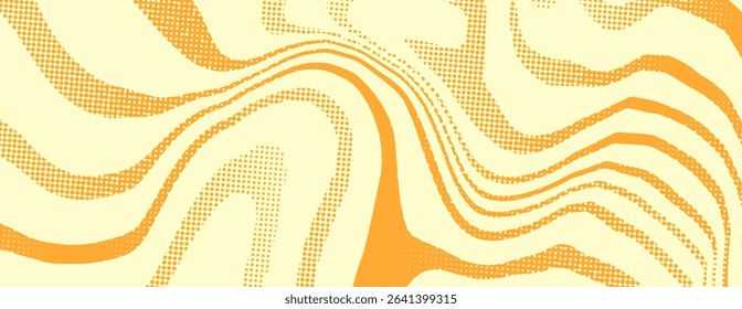 Trippy Psychedelic Texture. Y2k Geometric colourful