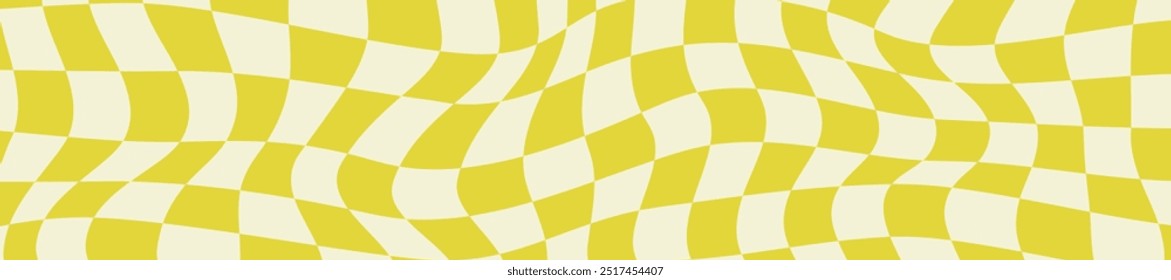 trippy retro tile yellow background checker board pattern