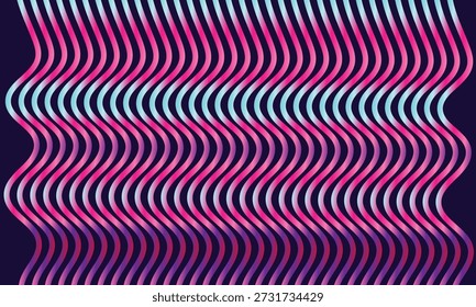 Trippiger, welliger psychedelischer Hintergrund mit leuchtenden Neongradienten in Rosa, Blau und Cyan. Ideal für Retro-Vibes, Musikposter, App-Hintergrundbilder, Social-Media-Grafiken und futuristische digitale Designs.