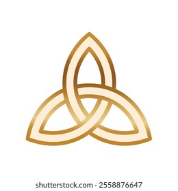 Triquetra, celtic trinity knot - vector illustration
