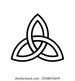 Triquetra, celtic trinity knot - vector illustration
