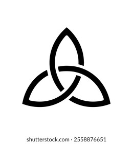 Triquetra, celtic trinity knot - vector illustration
