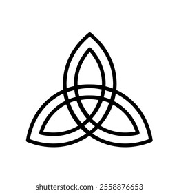 Triquetra, celtic trinity knot - vector illustration
