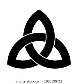 Triquetra ornament with editable fill and stroke colors