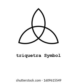 triquetra Symbol , illustrator vector icon