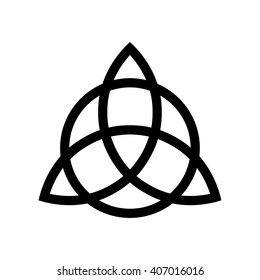 Triquetra symbol . Vector illustration