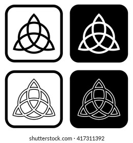 Triquetra symbol . Vector illustration