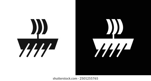 icono trireme Marca de símbolo en estilo relleno