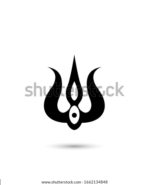 Trishul Trendy Graphic Design Art Stock Vector (Royalty Free ...