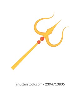 trishul weapon illustration vector isolated