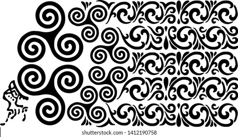 triskelion decoration pattern simbol celtic