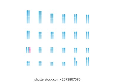 Trisomy 13 Syndrome Science Design. Vector Illustration.