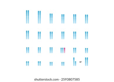 Trisomy 16 Syndrome Science Design. Vector Illustration.