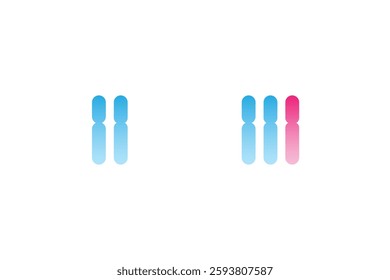 Trisomy 16 Syndrome Science Design. Vector Illustration.