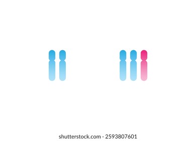 Trisomy 18 Syndrome Science Design. Vector Illustration.