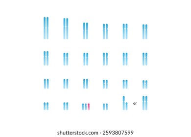 Trisomy 21 Syndrome Science Design. Vector Illustration.