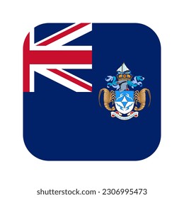 Tristan da Cunha flag simple illustration for independence day or election
