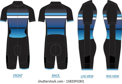 Trisuit Fashion Flat Editable Template