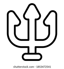 trisula vector outline icon. Hindu festival, Hindu celebration icon,