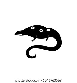 Triton black icon, vector sign on isolated background. Triton concept symbol, illustration 