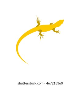 Triton icon in flat style on a white background