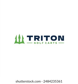 triton  logo design vector modern