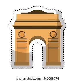 triumph arch isolated icon vector illustration design