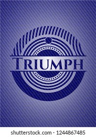 Triumph emblem with jean high quality background