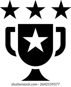 Triumph Icon Glyph Vector Illustration