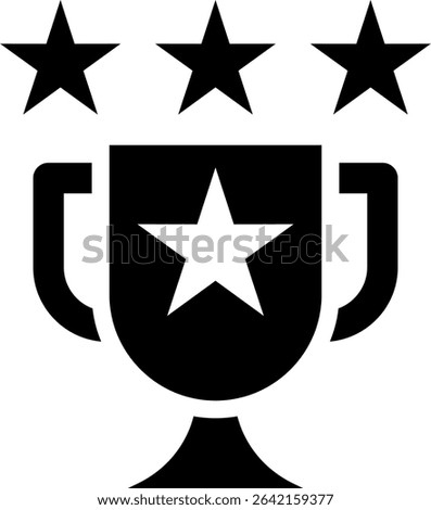 Triumph Icon Glyph Vector Illustration