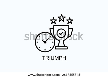 Triumph Icon Or Logo Isolated Illustration