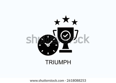Triumph Icon Or Logo Isolated Illustration