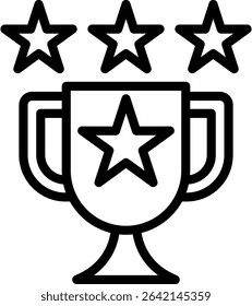 Triumph Icon Outline Vector Illustration