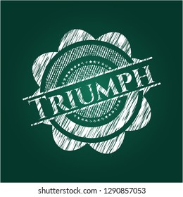 Triumph on blackboard