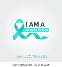Triumph Over Cervical Cancer Challenges Vector Background Awareness Posters