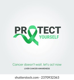 Triumph Over Challenges. Vector Background Liver Cancer Drive