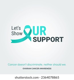 Triumph Together. Vector Background Ovarian Health
