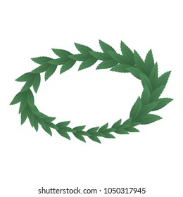 Triumph wreath icon. Isometric illustration of triumph wreath vector icon for web