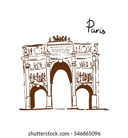 Triumphal arc in Paris