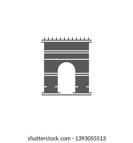 Triumphal arch architecture vector icon concept, isolated on white background
