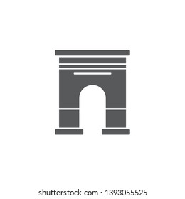 Triumphal arch architecture vector icon concept, isolated on white background