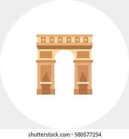 Triumphal arch vector icon
