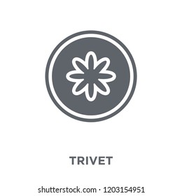 trivet icon. trivet design concept from Kitchen collection. Simple element vector illustration on white background.
