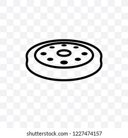 trivet vector linear icon isolated on transparent background, trivet transparency concept can be used for web and mobile